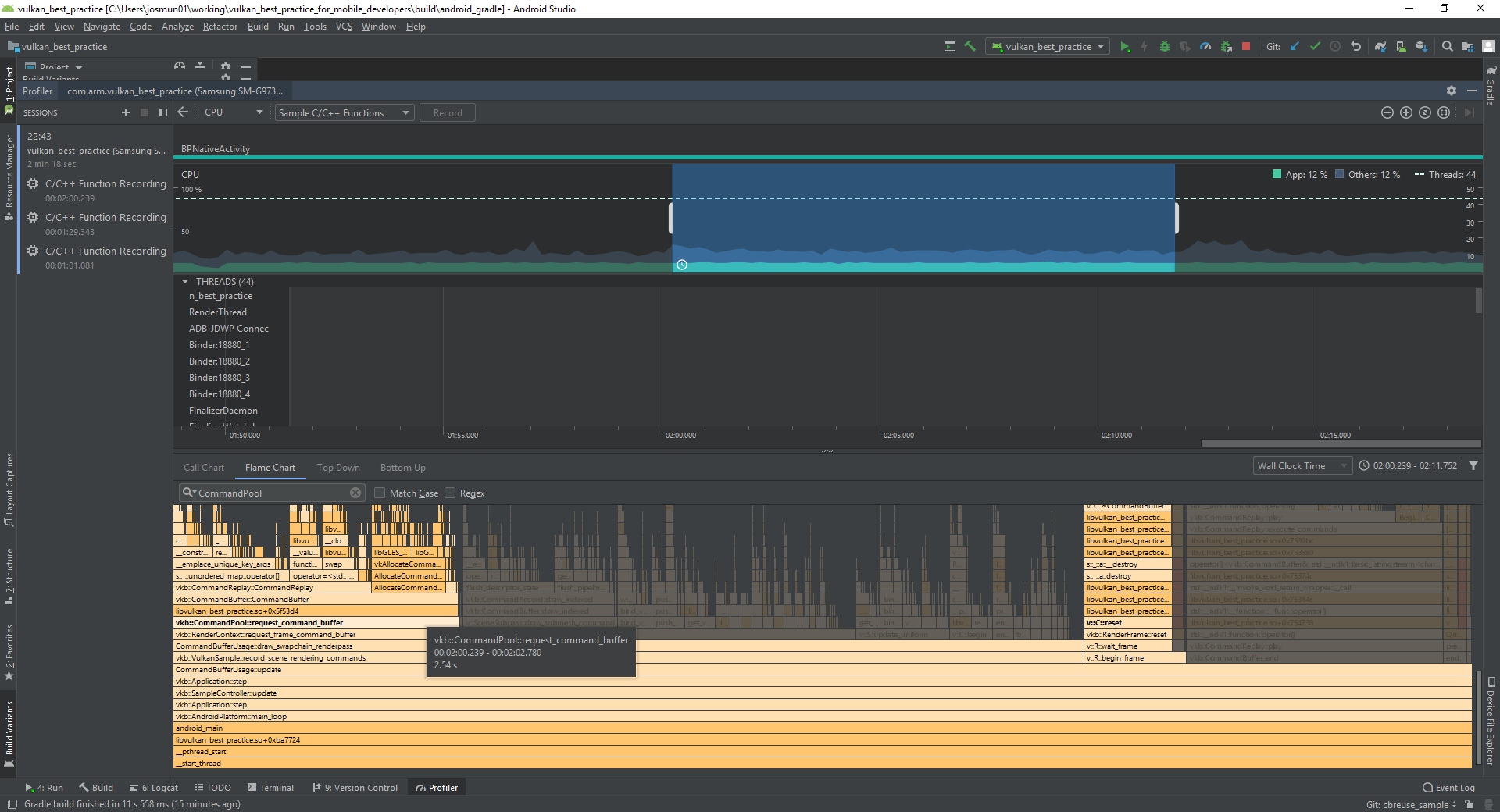 Android Profiler: Allocate and Free