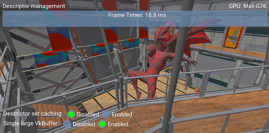 Using one large VkBuffer