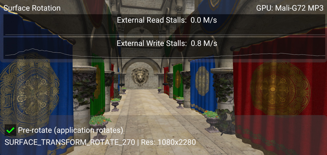 Pre-rotating the scene